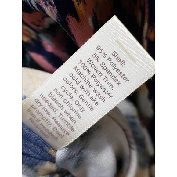 Est 1946 Women's Blue Tie Dye Long Sleeve Round Neck Pullover Shift Dress 18/20W - Picture 11 of 13